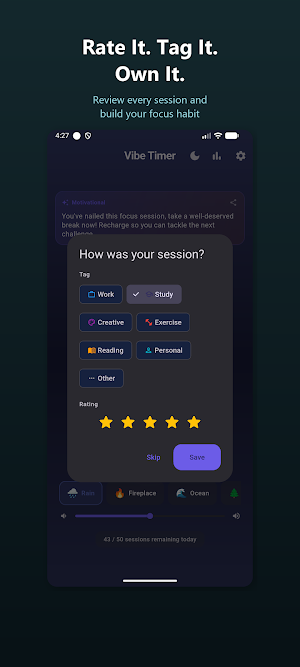 Vibe Timer: AI Focus & Study Screenshot 3