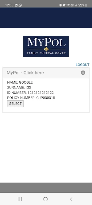 MyPol Member Portal Screenshot 2