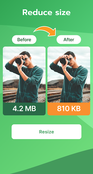 Photo Resizer - Reduce Photo Screenshot 0