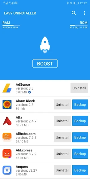 Easy Uninstaller - App Cleaner - Backup & Restore Screenshot 0