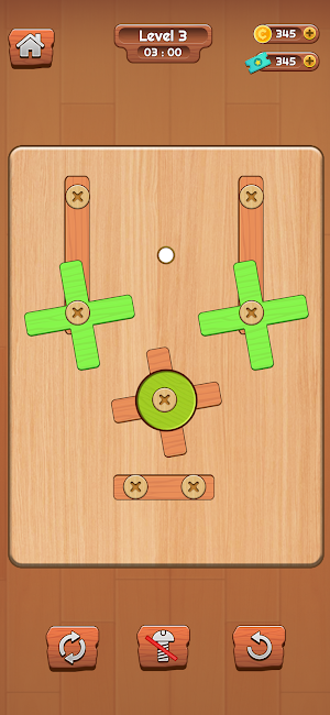 Screw A Wood Nuts Bolts Puzzle Screenshot 1