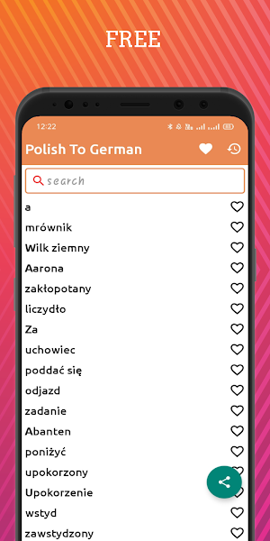Polish To German Dictionary Offline Screenshot 0