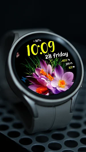 Butterfly 2 Animated Watchface Screenshot 2