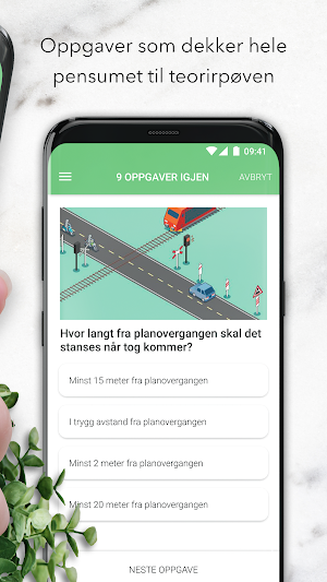 Teoriappen Bil - teoriprøven - teoritentamen Screenshot 1