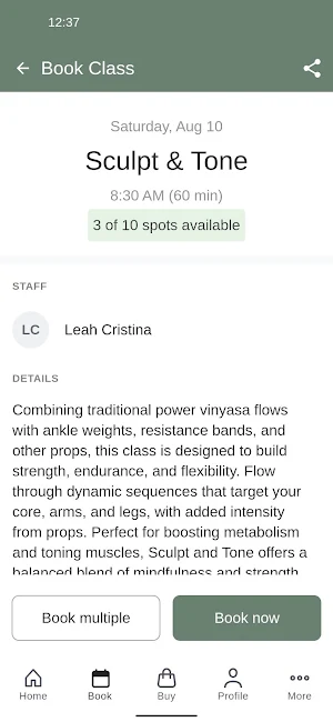 Daily Flows Movement Studio Screenshot 2