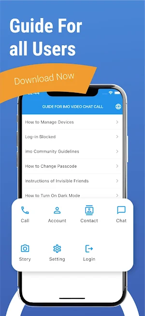 Guides for imo Video Chat Call Screenshot 1