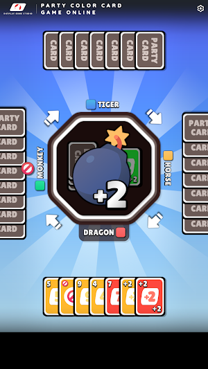 Party Color Card Game Online Screenshot 2
