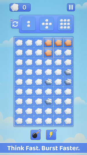 CloudBurst 2D: Pattern Rush Screenshot 1