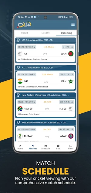 Cric X: Live Score Screenshot 2