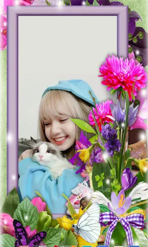 Lovely Flower Photo Frame Screenshot 0