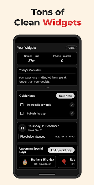 Minimal: Detox Home Launcher Screenshot 2