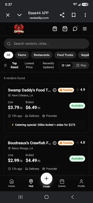Crawdaddyz Screenshot 2