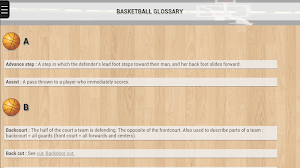 Basketball Dictionary Screenshot 2