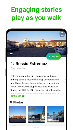 Estremoz Tour Guide:SmartGuide Screenshot 1