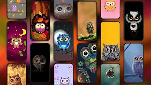 Autumn Little Owl Wallpaper Screenshot 0