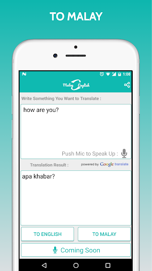 Malay English Translator Screenshot 1