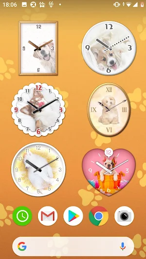 Dog Analog-Clocks Widget Screenshot 1
