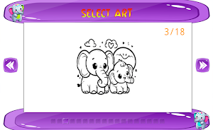 Elephant Fill Color Game Screenshot 2