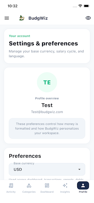 BudgWiz Money Manager Screenshot 2