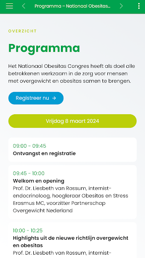 Nationaal Obesitas Congres Screenshot 2