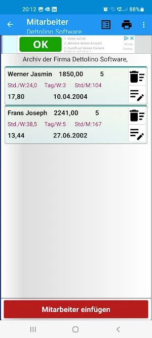 mobile payroll office Screenshot 1