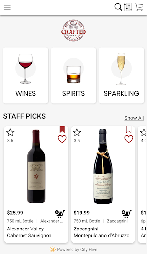 Crafted Wine Beer and Spirits Screenshot 1