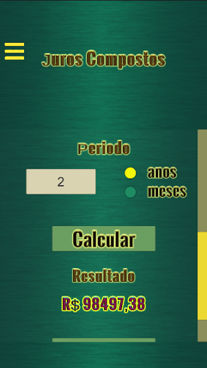 Juros Compostos Screenshot 2