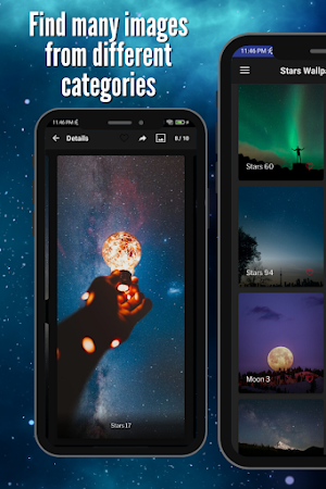 Moon and Stars Wallpapers HD Screenshot 0