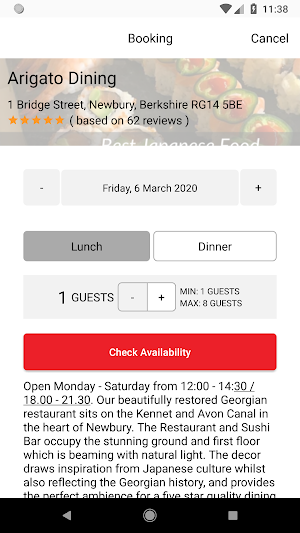 Arigato Dining Screenshot 3