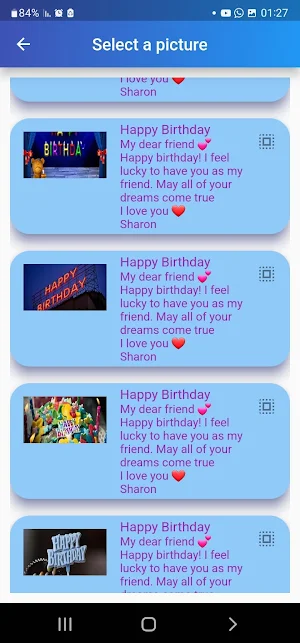 Birthday wishes Screenshot 3