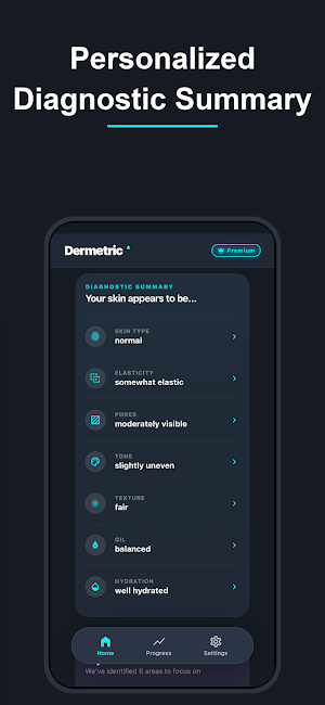 Dermetric Skin & Acne Analysis Screenshot 1