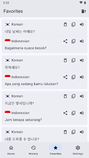 Korean Indonesian Translator Screenshot 2