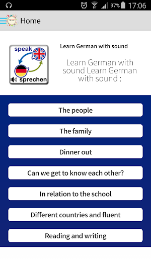 Learn German with sound Screenshot 1