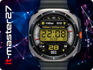 it-M004: Digital Watch Face Screenshot 1