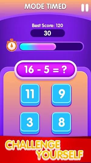 Math Duel Game - 2 players Screenshot 0