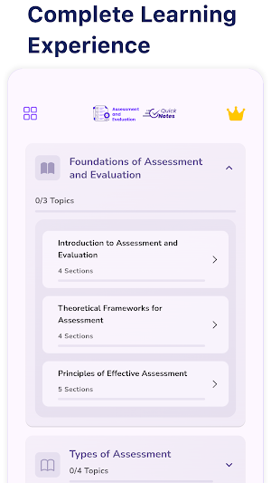 Assessment and Evaluation Screenshot 0