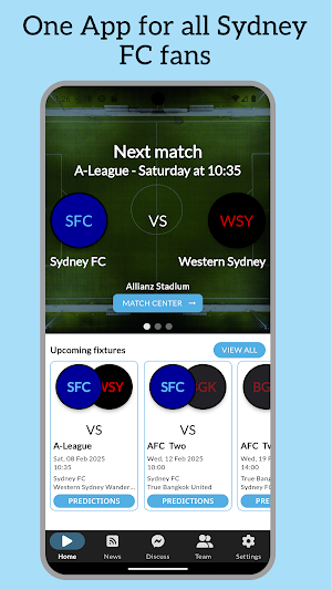 Sydney Live –for Sydney FC fan Screenshot 0