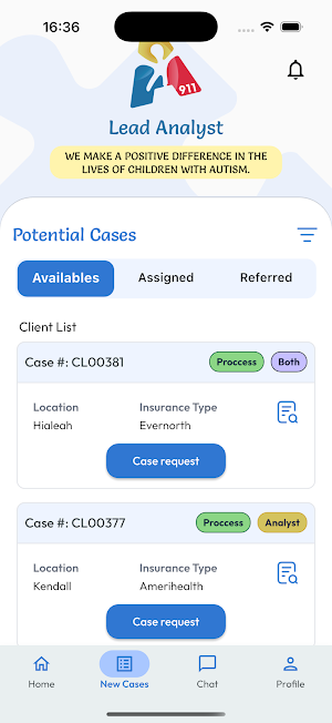 Autism 911 Lead Analyst Screenshot 2