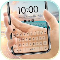 Beach Transparent Keyboard Background