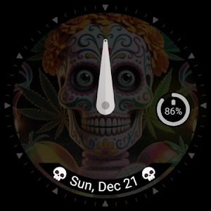 Colorful Skull Watch Face Screenshot 3