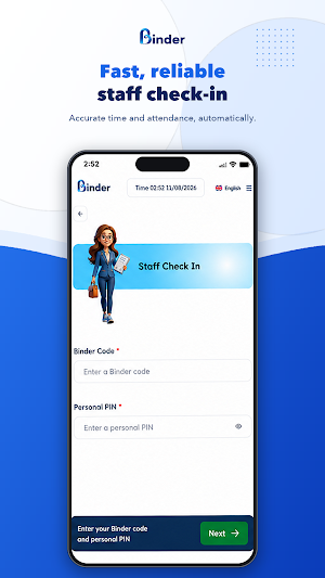Binder Kiosk Screenshot 1