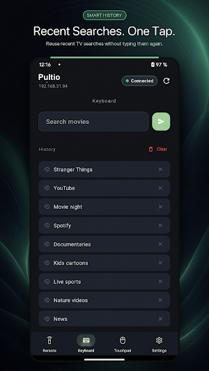 Pultio: Android TV Remote Screenshot 3