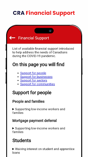 CRA Tax Benefits Info Screenshot 3