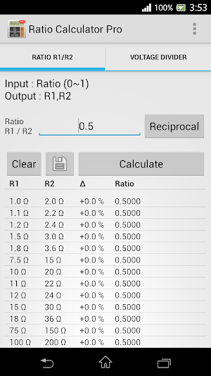 Ratio Calculator Pro Screenshot 1