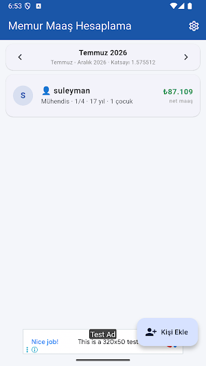 Memur Maaş Hesaplama Screenshot 0