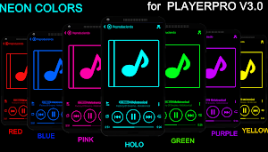 SKIN PLAYERPRO V3 NEON PURPLE Screenshot 1