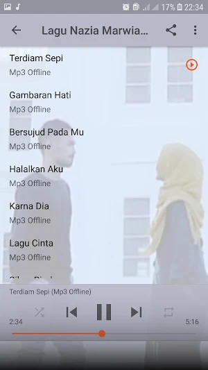 Lagu Nazia Terdiam Sepi Ofline Screenshot 3