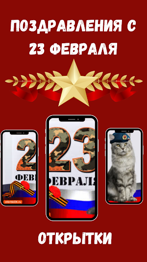 поздравление с 23 февраля Screenshot 2