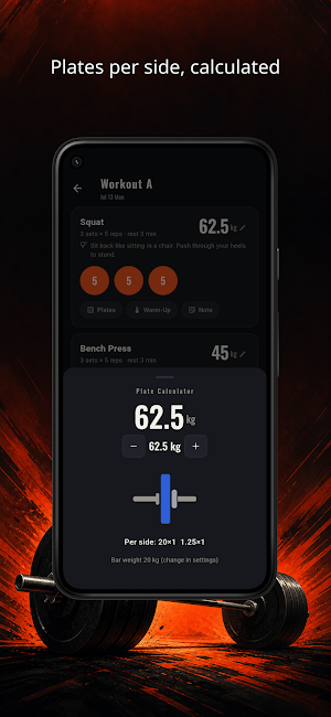 Barbell 5x5 Lift Log - NIKUTAI Screenshot 3