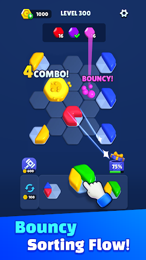 Jelly Sort Hexa: 3D Puzzle Screenshot 3